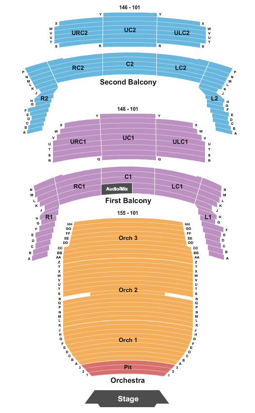 Bass Concert Hall Death Becomes Her Seating Chart
